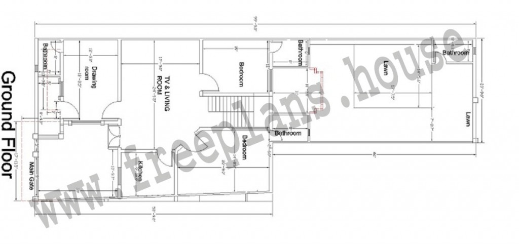 35x55 Feet Ground Floor