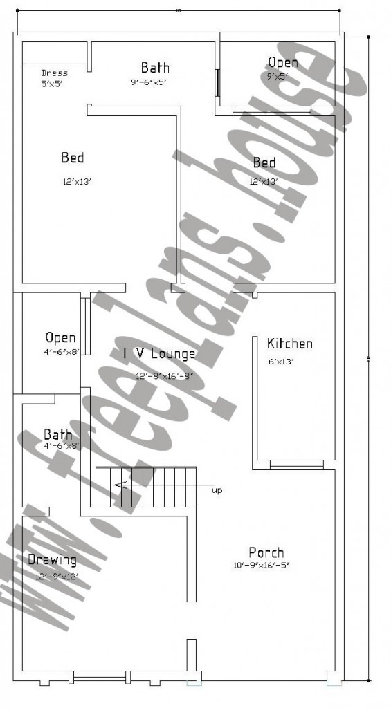 25×50 Feet / 116 Square Meters House Plan Free House Plans