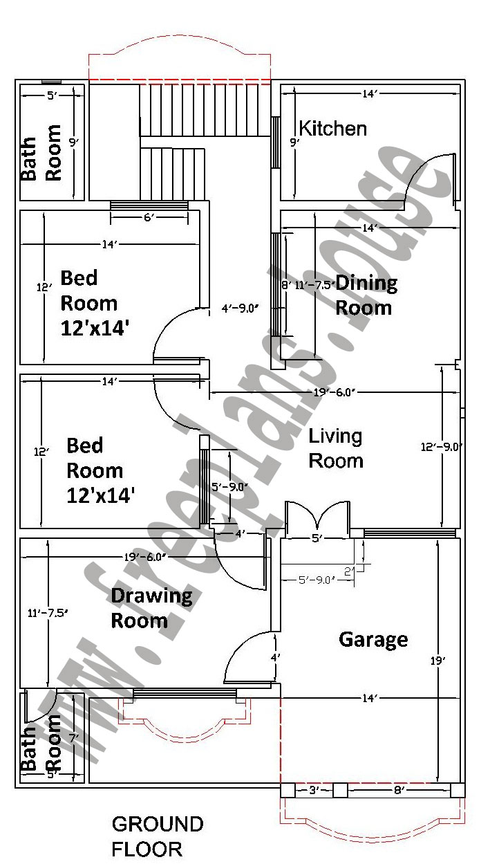 35×55 Feet/ 178 Square Meters House Plan Free House Plans