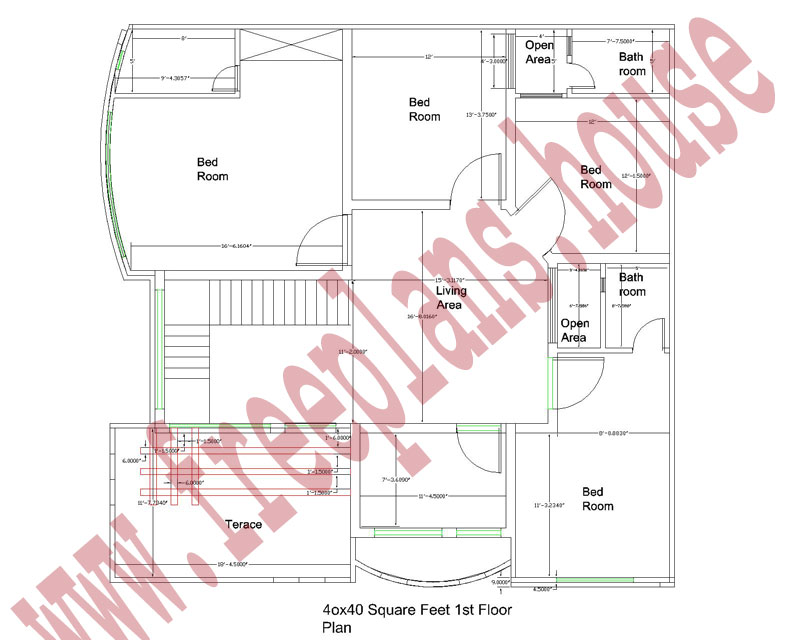 40×40 square Feet /148 square Meters House Plan, – Free 